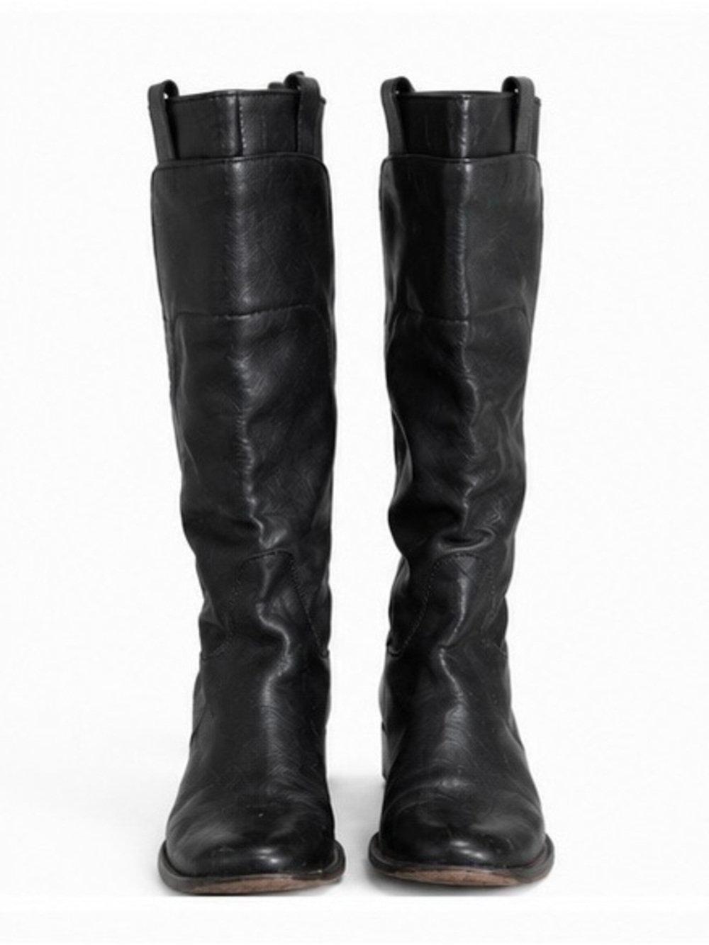Frye Black Leather Tall Riding Boots Women’s 7.5 B Classic Pull On Boots